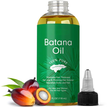 100% Pure Batana Oil from Honduras – Natural Hair Growth & Repair Treatment (4oz)
