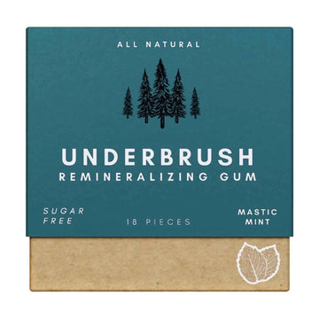 Underbrush Remineralizing Chewing Gum – Sugar-Free Nano-Hydroxyapatite Gum for Enamel & Gum Health