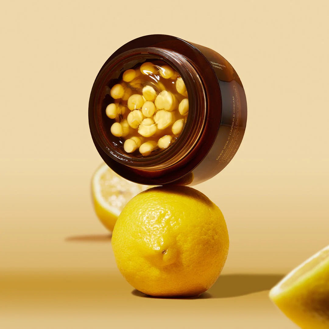 GlowRefine Vitamin C Duo – Brightening Facial Pads + Capsule Cream for Uneven Skin Texture & Dark Spots - ElevateHealthTech