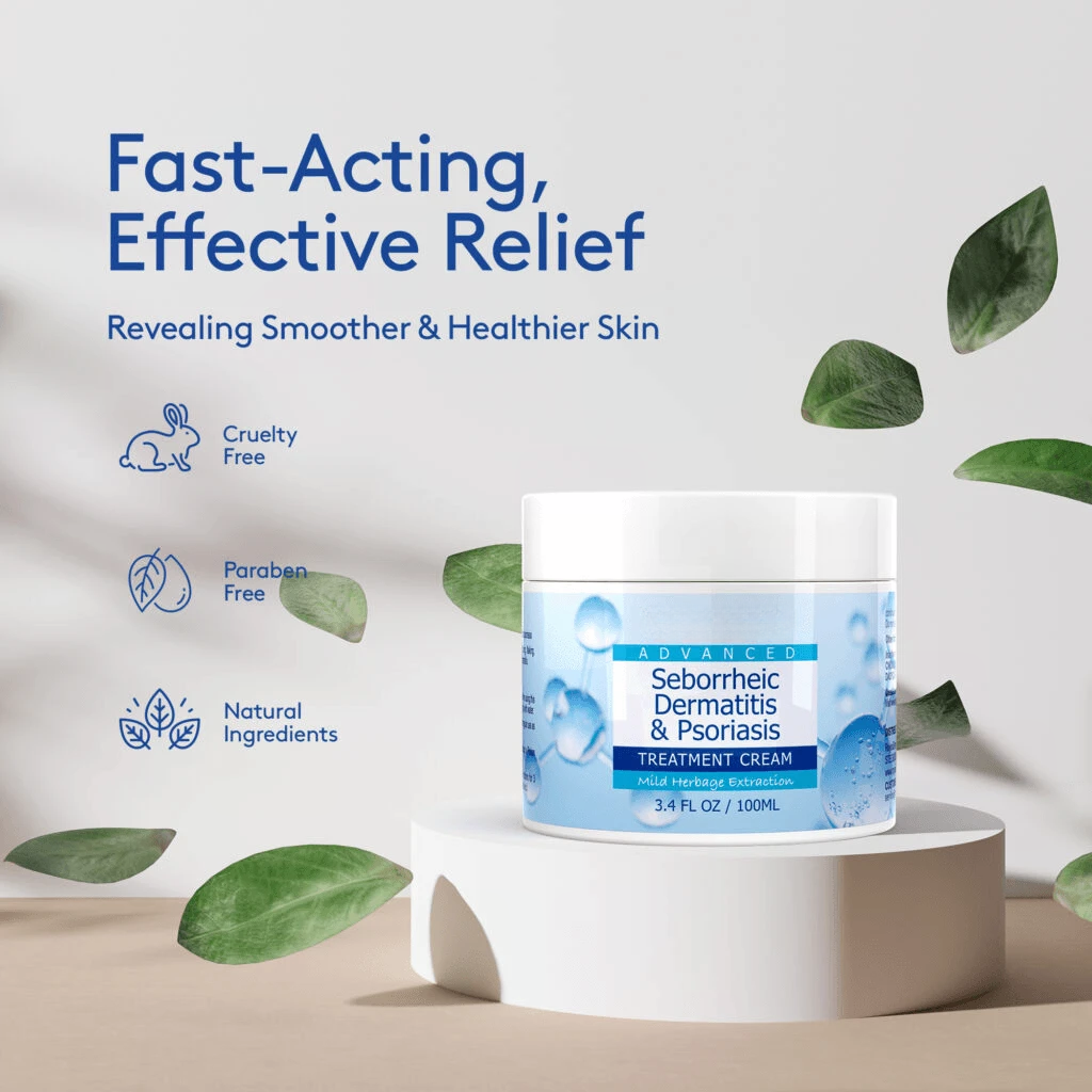 Seborrheic Dermatitis & Psoriasis Cream – Calming Moisturizer for Itch & Flake Relief (50ml) - ElevateHealthTech