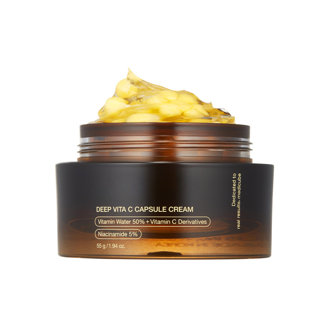 GlowRefine Vitamin C Duo – Brightening Facial Pads + Capsule Cream for Uneven Skin Texture & Dark Spots - ElevateHealthTech