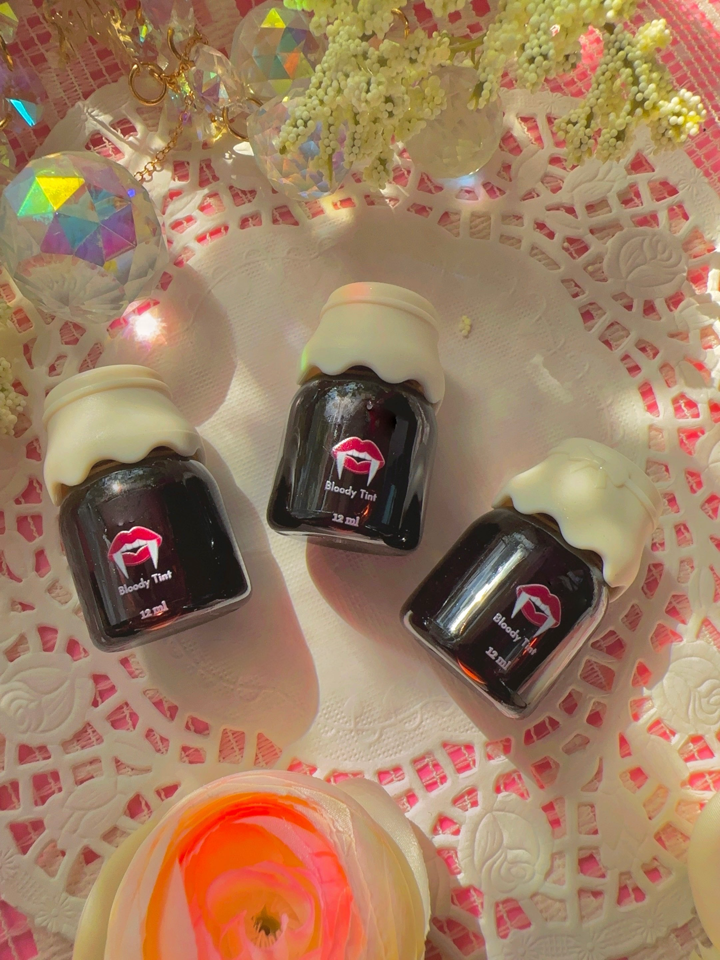 CrimsonStain Lip Tint – Intense Blood-Red Color | Long-Lasting, Lightweight, Buildable Formula