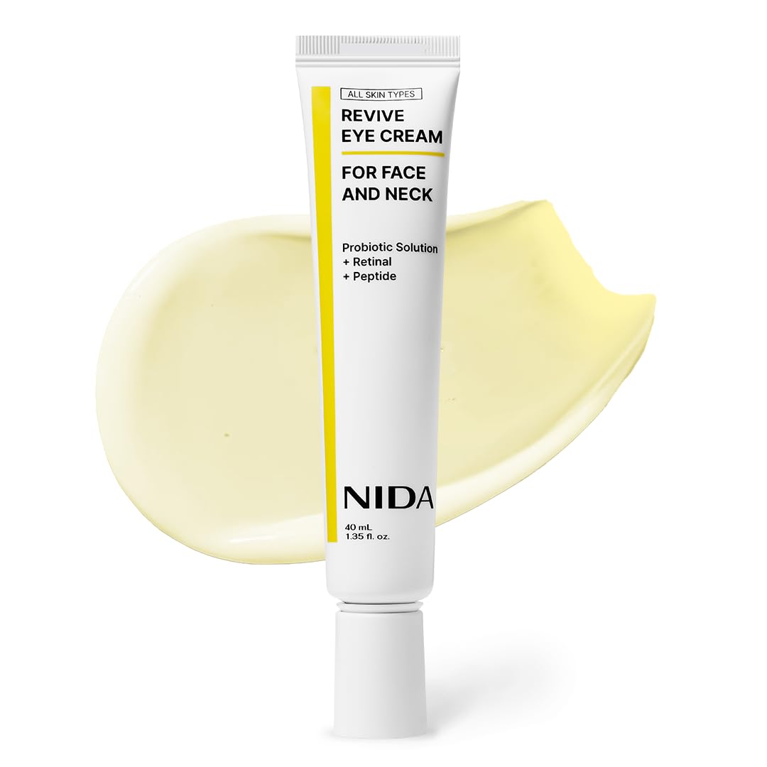 NIDA Revive Eye Cream with Retinal & Peptides – 40ml Anti-Aging Firming Cream for Eyes, Face & Neck