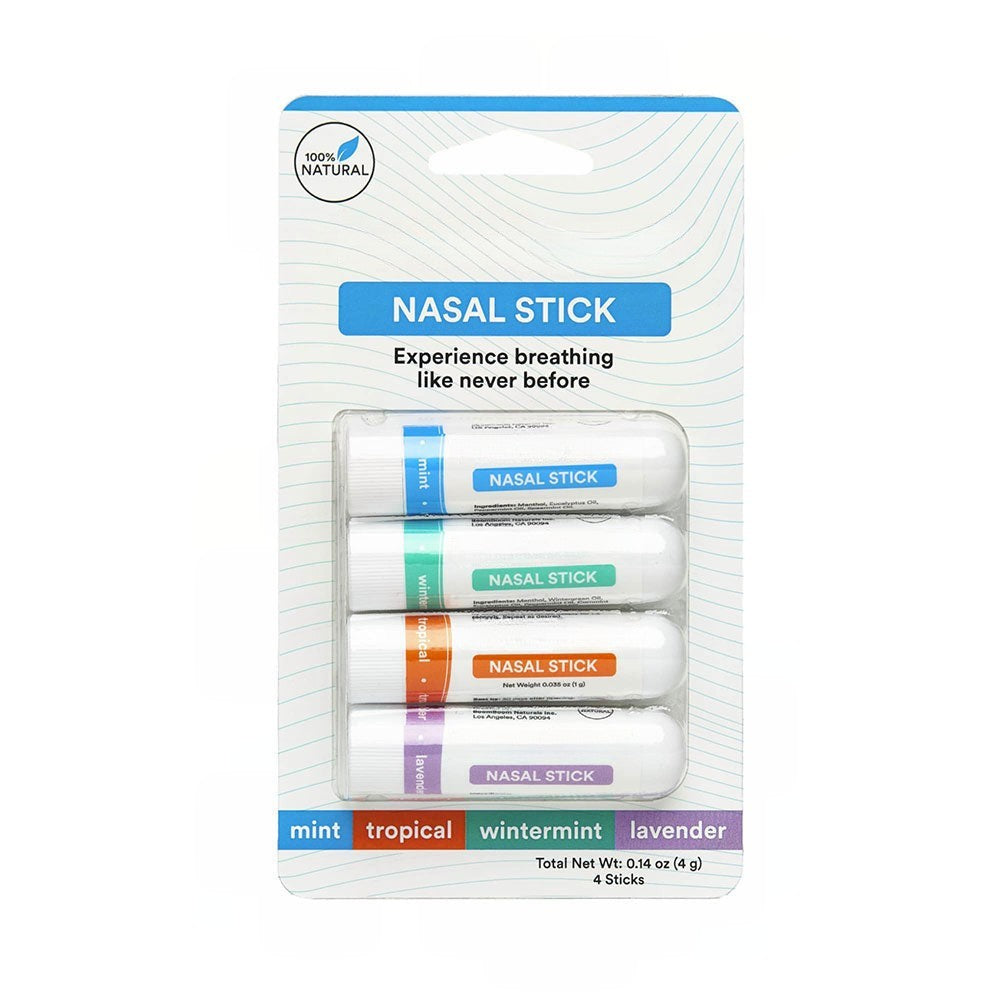 Nasal Stick – 4-Pack Aromatherapy Inhaler for Instant Cooling & Mental Clarity
