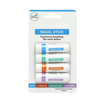 Nasal Stick – 4-Pack Aromatherapy Inhaler for Instant Cooling & Mental Clarity