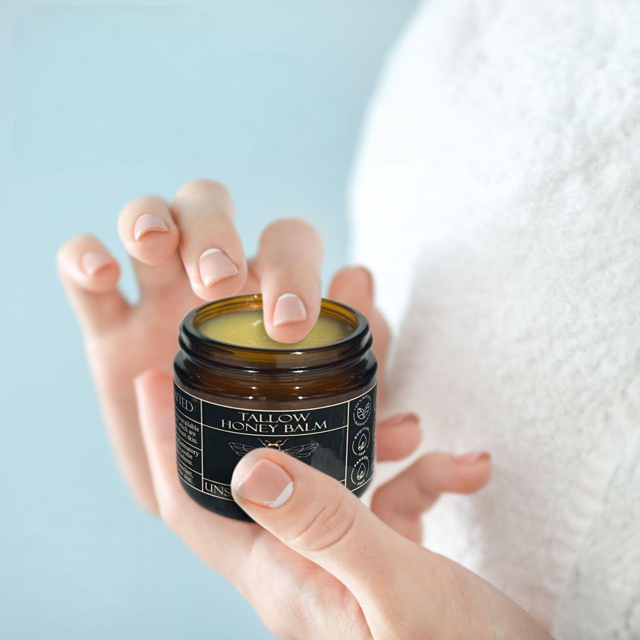 Honey Tallow Balm – Organic Beef Tallow & Raw Honey Moisturizer for Dry Skin, 2oz - ElevateHealthTech