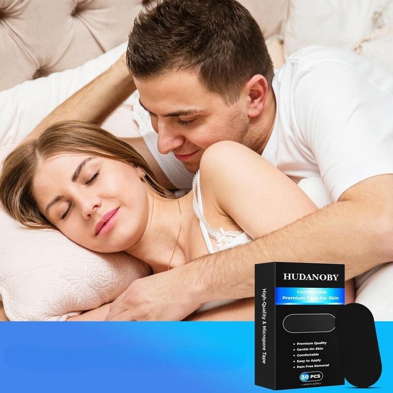 Hudanoby Mouth Tape – 30 Pack for Sleeping, Nasal Breathing Support, Hypoallergenic & Skin-Friendly - ElevateHealthTech