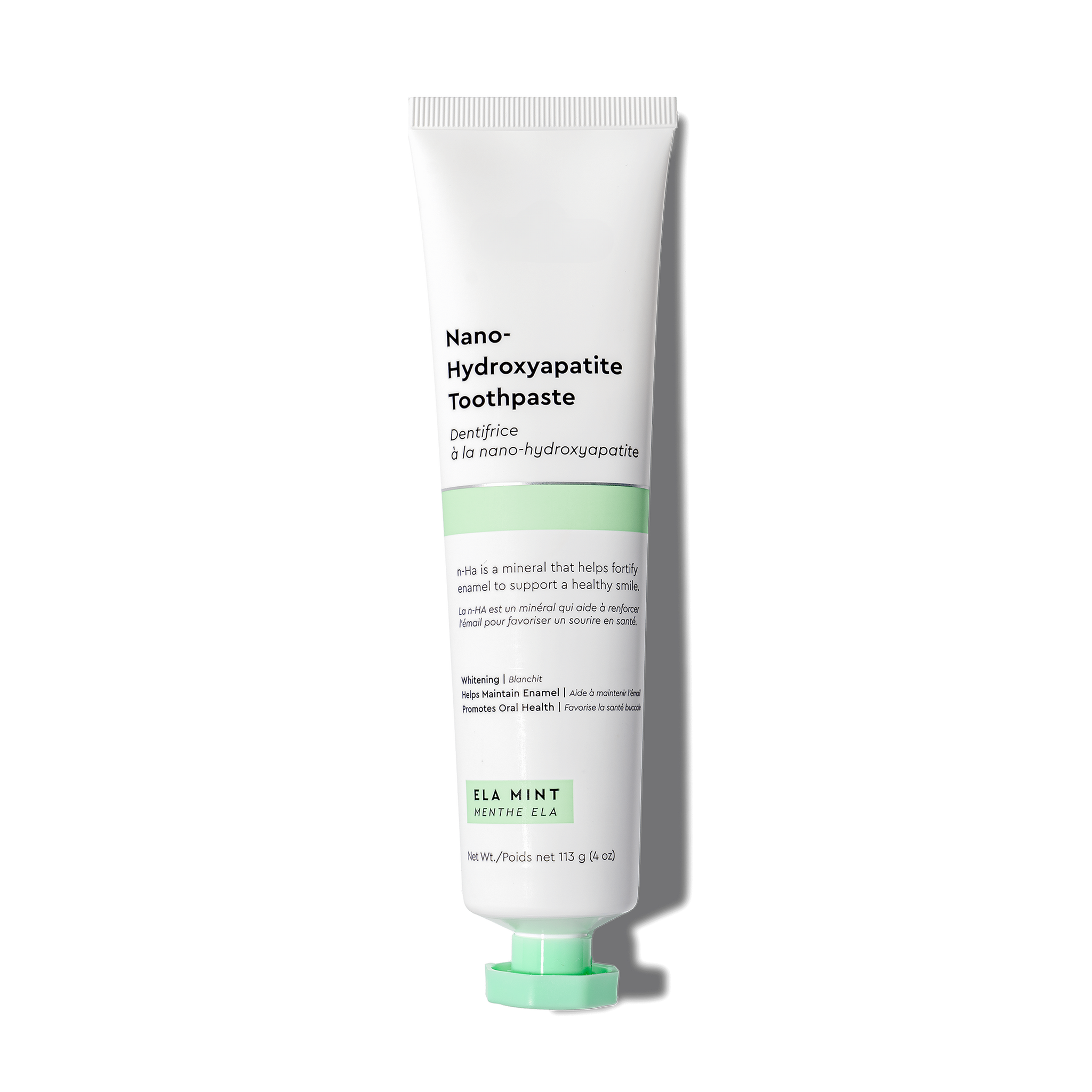 Nano Hydroxyapatite Toothpaste – Ela Mint, Fluoride-Free, Sensitivity Relief, 4 oz