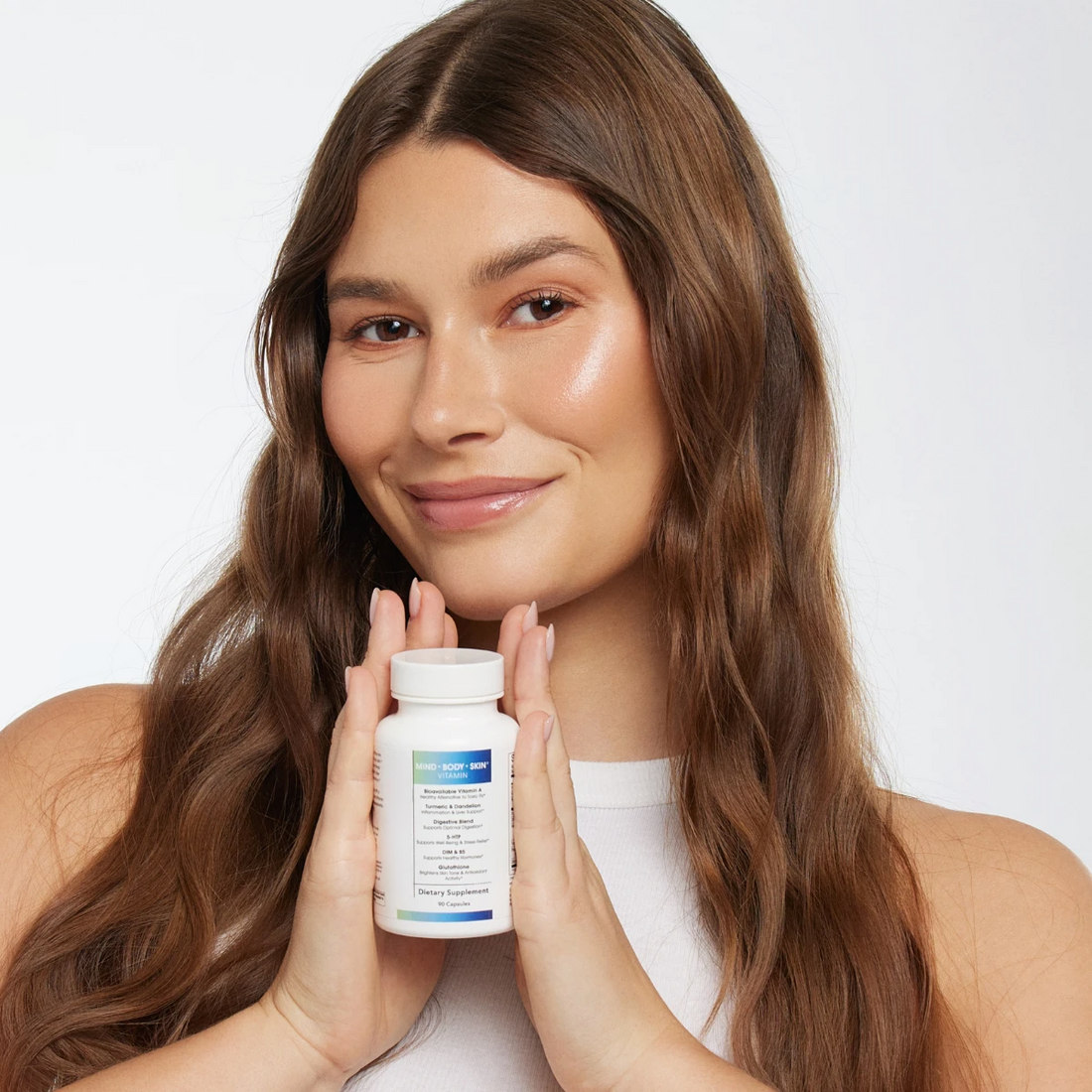 MIND BODY SKIN Hormonal Acne Supplement – 90ct Daily Skin & Hormone Support for Women