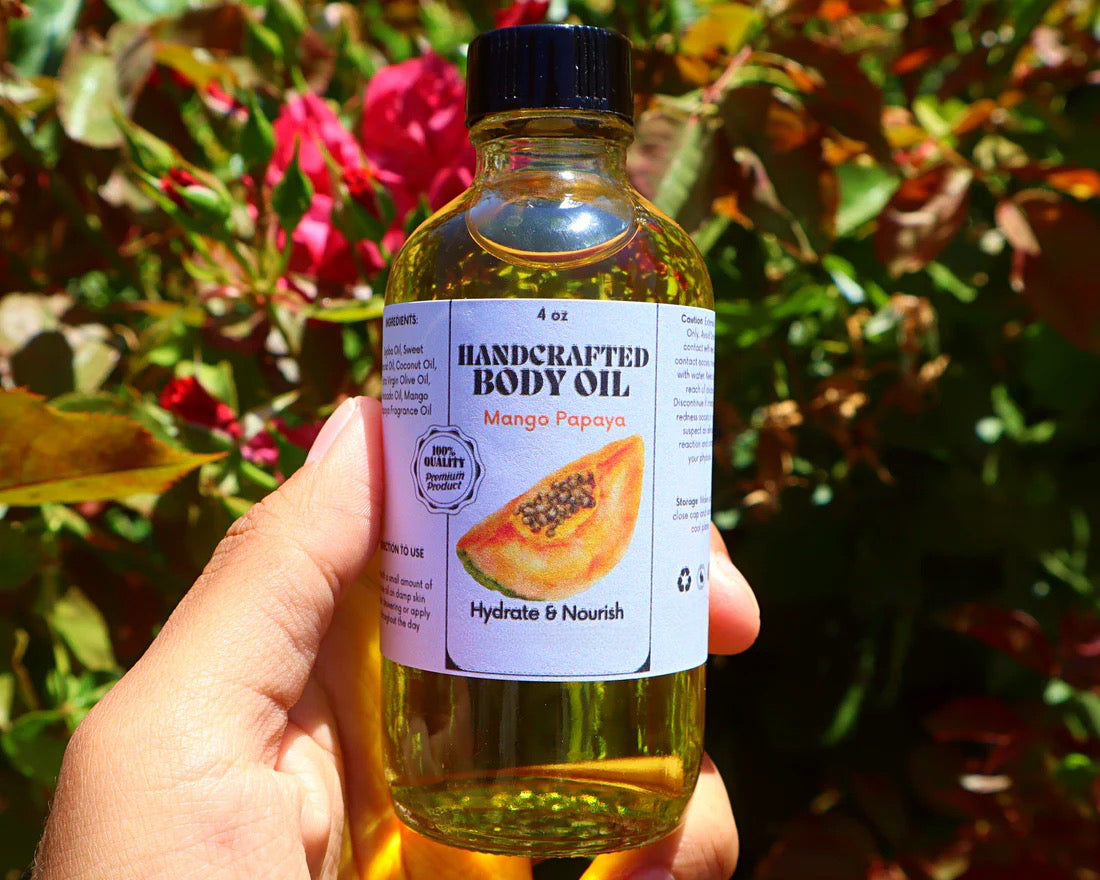 Handcrafted Body Oil – Luxurious Moisturizing Oil in a Variety of Scents - ElevateHealthTech