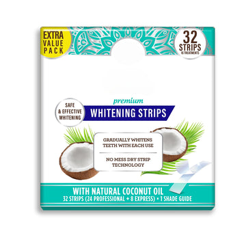 Whitening Strips – 16-Day Teeth Brightening Kit, Peroxide-Free & Enamel-Safe