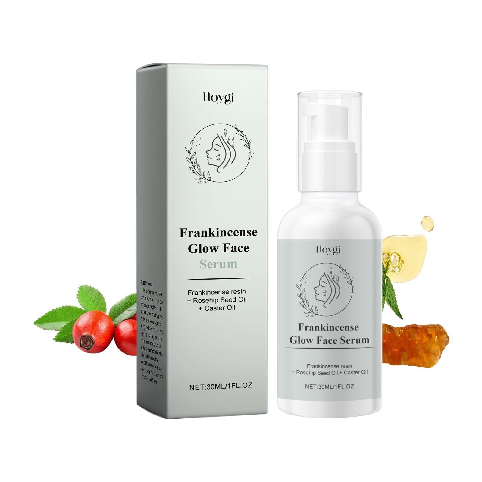 Frankincense Resin Glow Face Drops – Hydrating Nourishing Face Oil for Glowing Skin - ElevateHealthTech