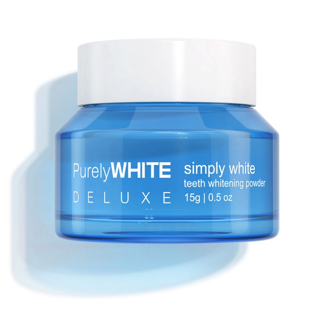 PurelyWhite Deluxe Whitening Powder – Fluoride-Free, Enamel-Safe Toothpaste Alternative