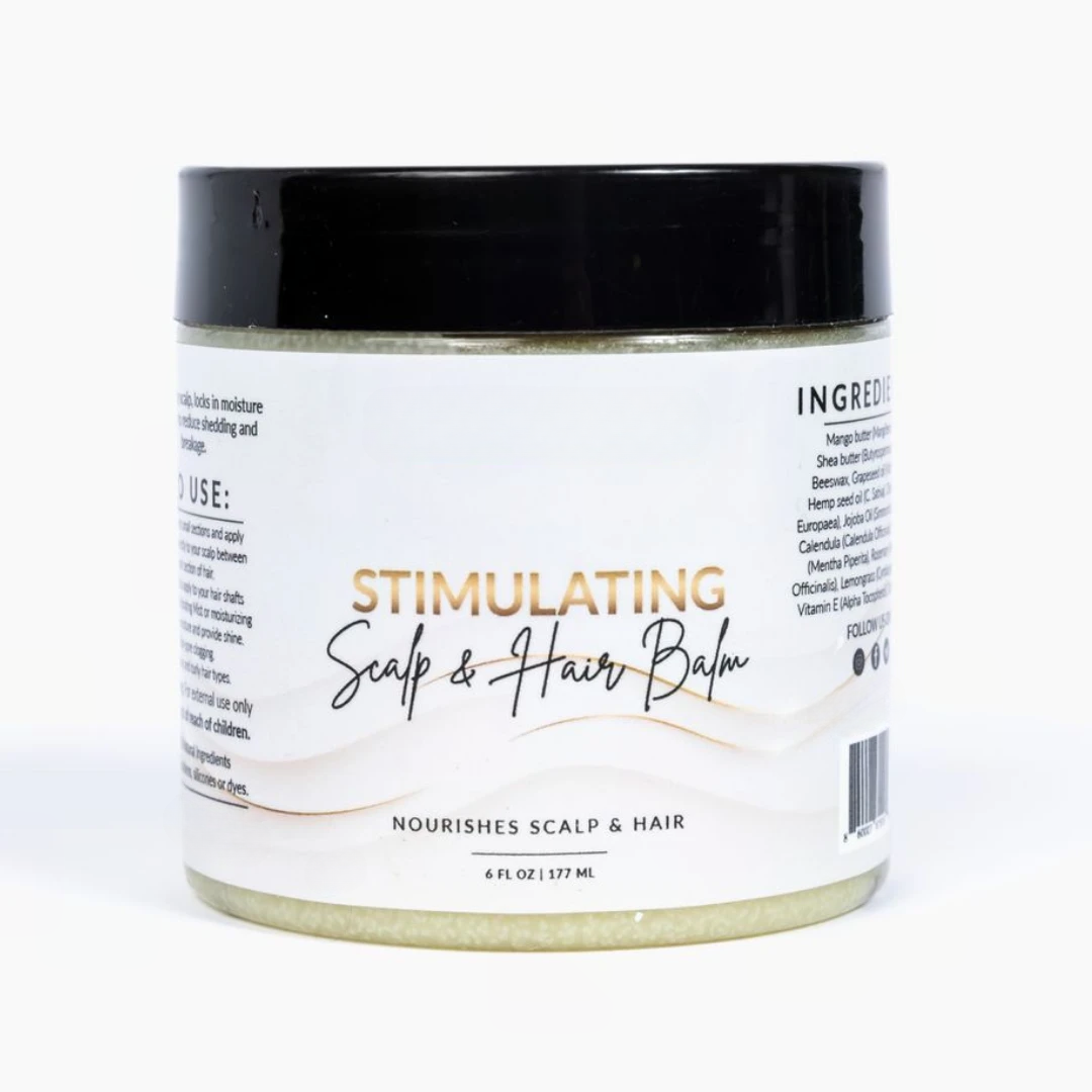 Stimulating Scalp & Hair Balm – Nourishes Roots & Supports Growth
