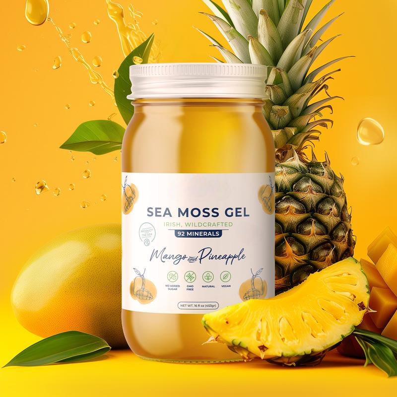 Sea Moss Gel Mango & Pineapple – Tropical Superfood for Health & Wellness - ElevateHealthTech